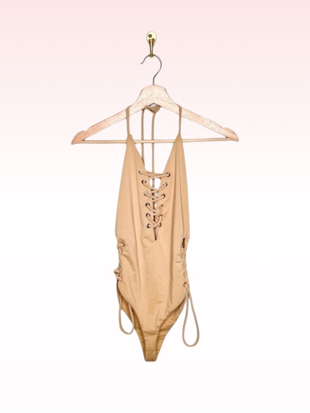 Nwt FOREVER 21 lace up bathing suit (S)